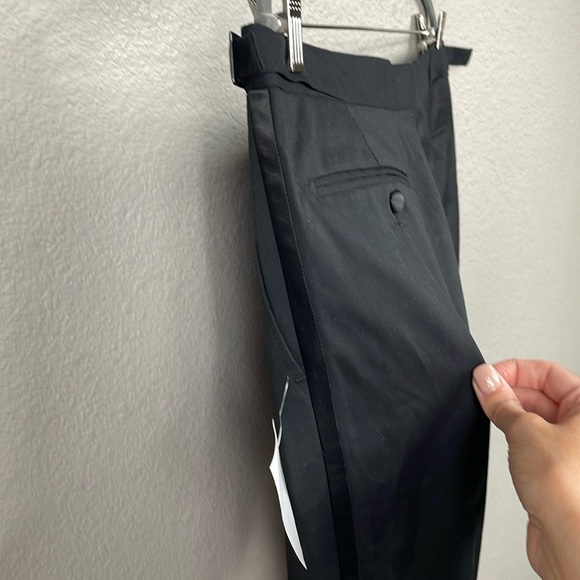 NWT Alton Lane Mercantile Black Dress Tuxedo Pants Wedding Formal Sz 34 - Picture 5 of 13